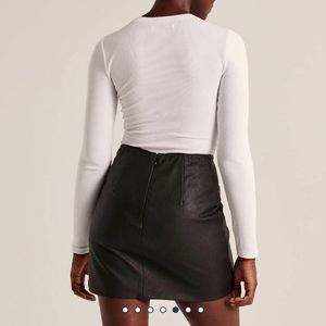 Faux Leather Skirt